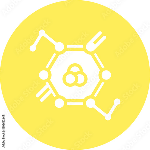 Molecules icon single vector illustration