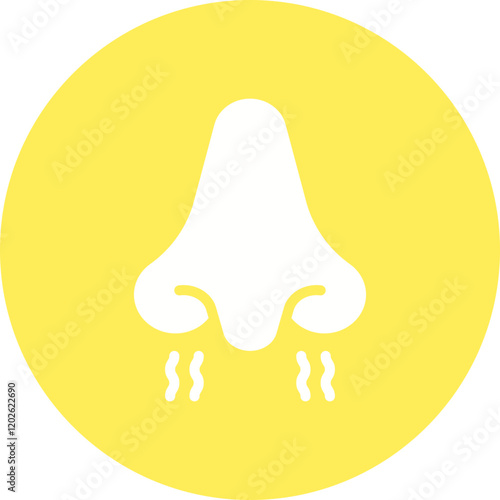 Nose icon single vector illustration