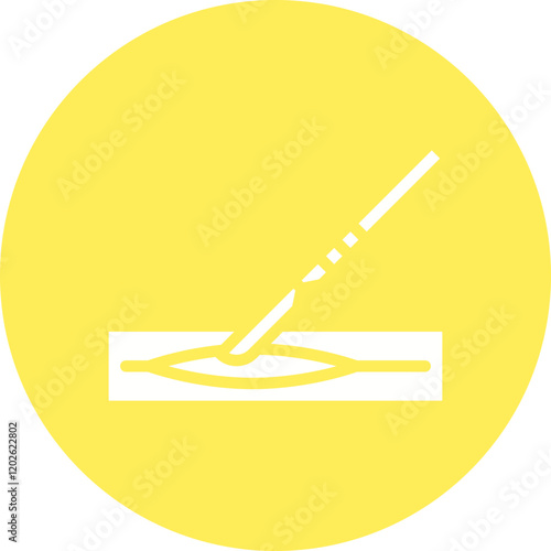 Surgerical Cut icon single vector illustration