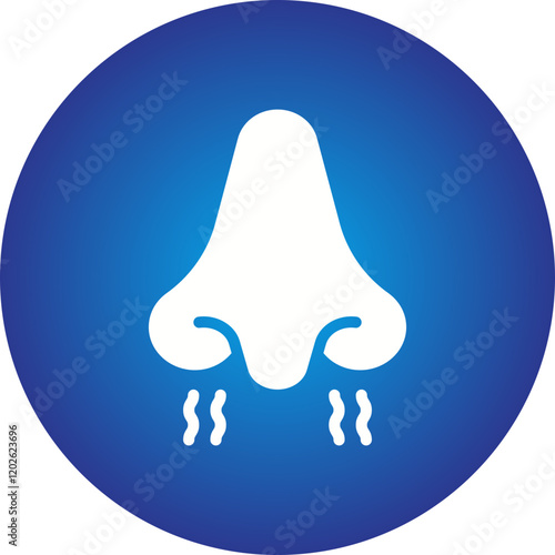Nose icon single vector illustration