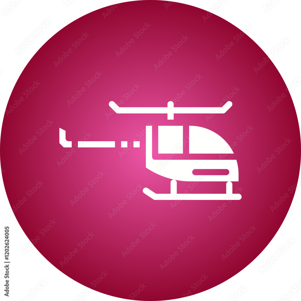 Helicopter icon single vector illustration Helicopter icon single vector illustration