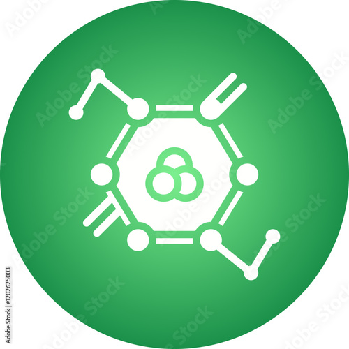 Molecules icon single vector illustration