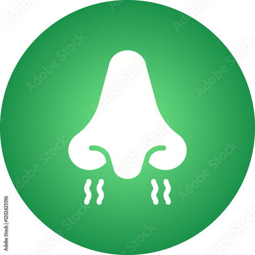 Nose icon single vector illustration