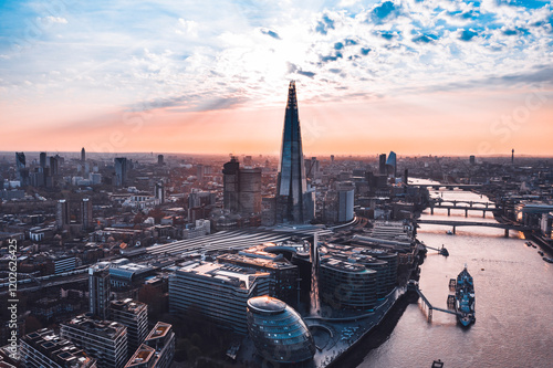 Lodon city scenery sunset twilight