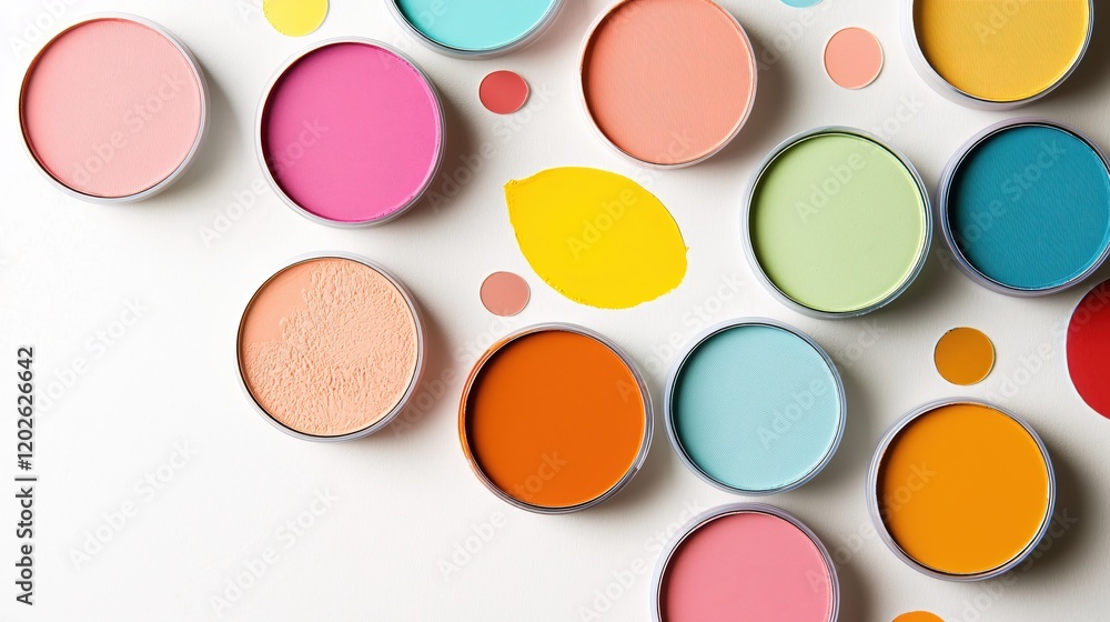 Colorful Paint Samples Creative Art Palette Design Inspiration Colorful Paint Samples Creative Art Palette Design Inspiration
