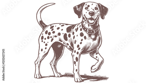 Wallpaper Mural Dalmatian dog vector | dog vector | dog illustration | dog silhouette | dog tattoo | dog engraving | dog drawing Torontodigital.ca