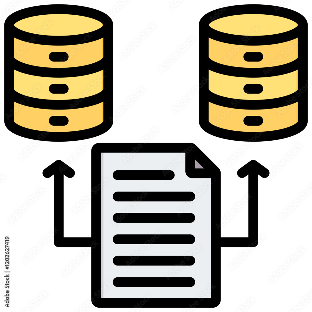 Redundancy Outline Color Icon