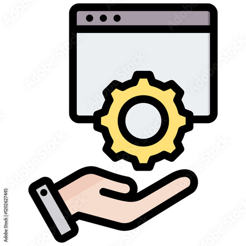 Paas Outline Color Icon