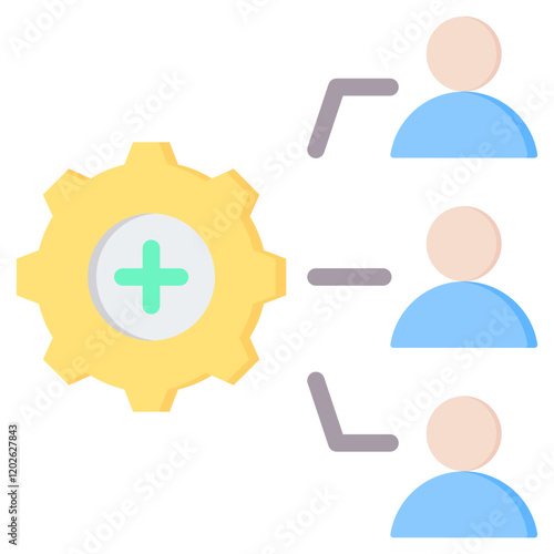 Resource Allocation Flat Icon