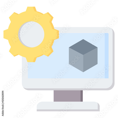 Virtual Machine Flat Icon