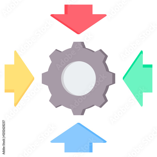 Auto Scaling Flat Icon