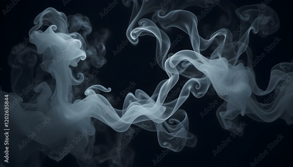 Fototapeta premium Abstract Smoke Swirls Elegant Gray Design Background fog air art flow 