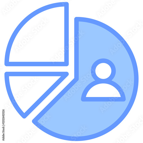 Segmentation Blue Icon