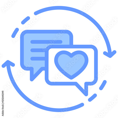 Engagement Blue Icon