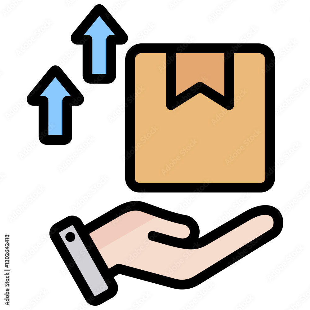 Up Selling Outline Color Icon Up Selling Outline Color Icon
