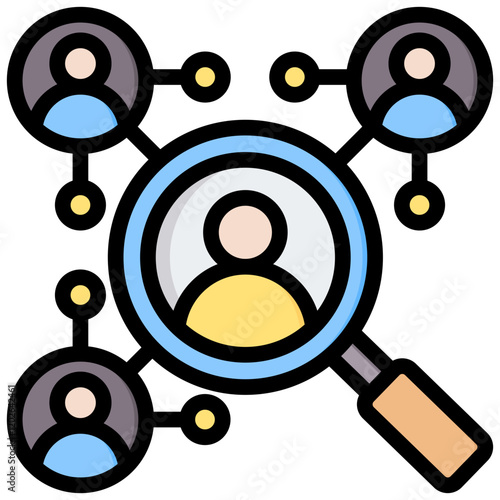 Lead Nurturing Outline Color Icon
