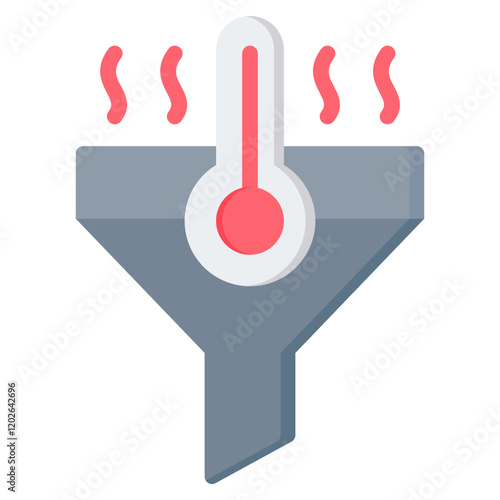 Warm Lead Flat Icon