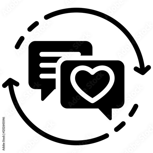 Engagement Glyph Icon