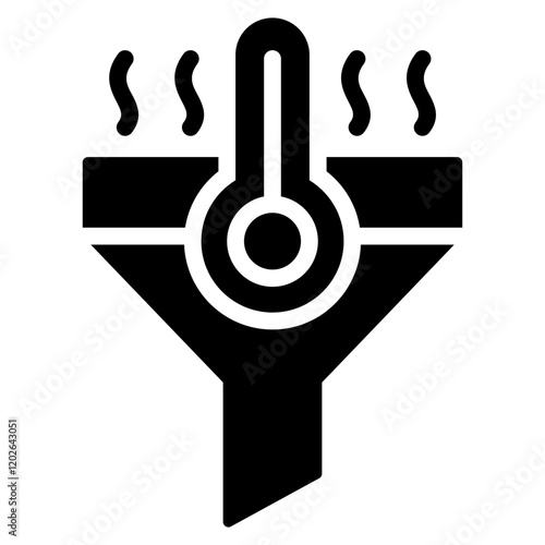 Warm Lead Glyph Icon