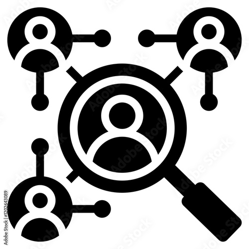 Lead Nurturing Glyph Icon