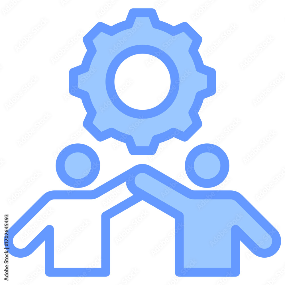 Employee Engagement Blue Icon Employee Engagement Blue Icon