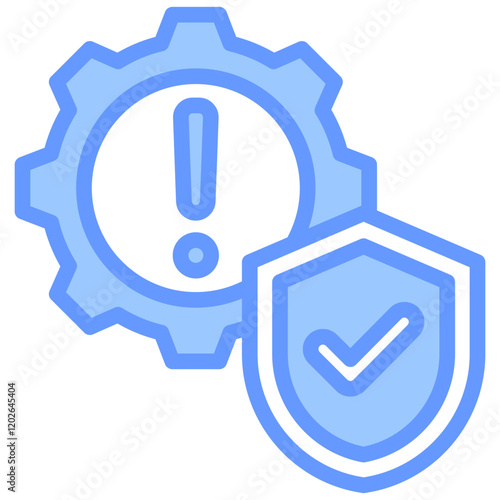 Risk Management Blue Icon