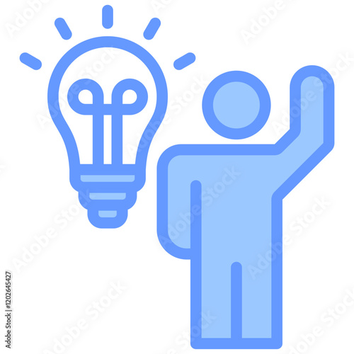 Motivation Blue Icon
