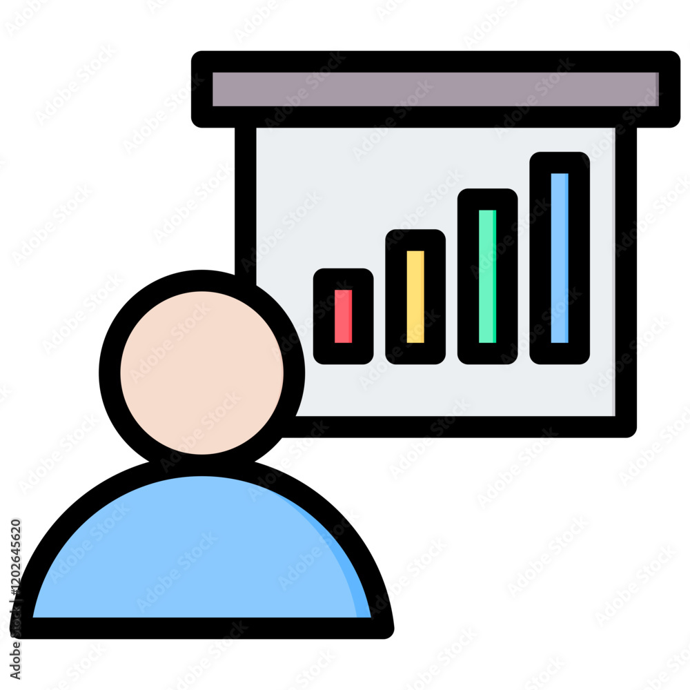 Coaching Outline Color Icon Coaching Outline Color Icon