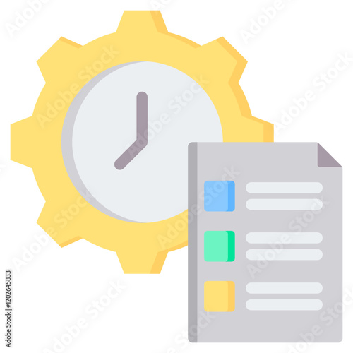 Time Management Flat Icon