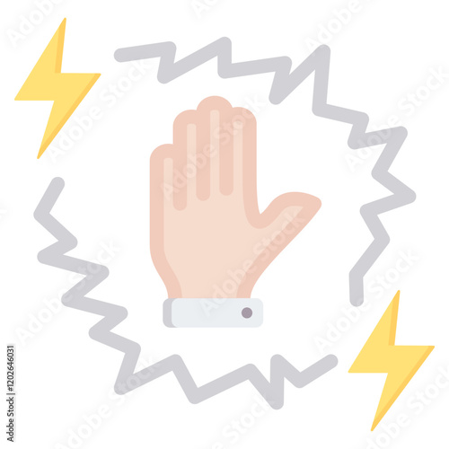 Conflict Avoidance Flat Icon