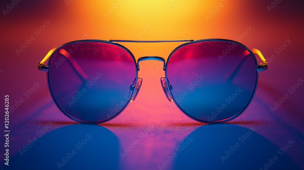 Stylish sunglasses in bold gradient colors Stylish sunglasses in bold gradient colors
