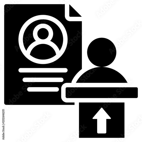 Succession Planning Glyph Icon