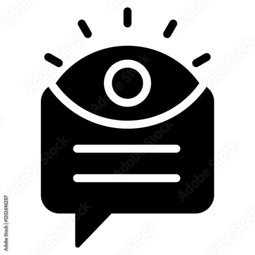 Vision Statement Glyph Icon