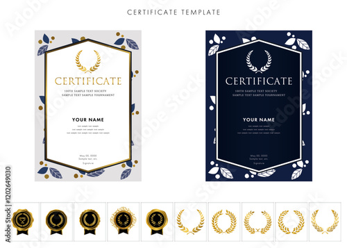 賞状２６２　certificate　award　表彰状　celebration