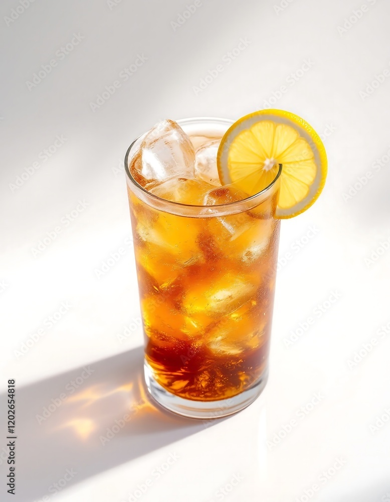 Refreshing Iced Tea with Lemon - Summer Drink Photography Refreshing Iced Tea with Lemon - Summer Drink Photography