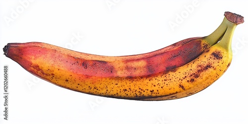 Ripe Banana Against White Background photo