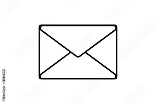 シンプルなメールアイコンイラスト素材
Simple email icon illustration material