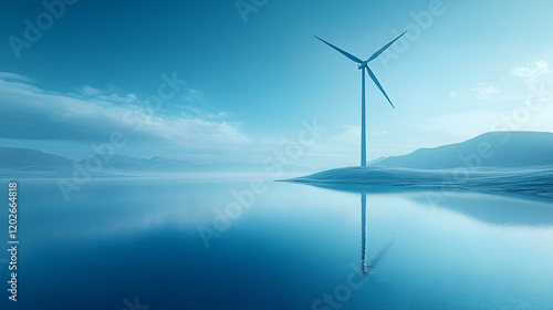 Wallpaper Mural Isolated vertical axis wind turbine Torontodigital.ca