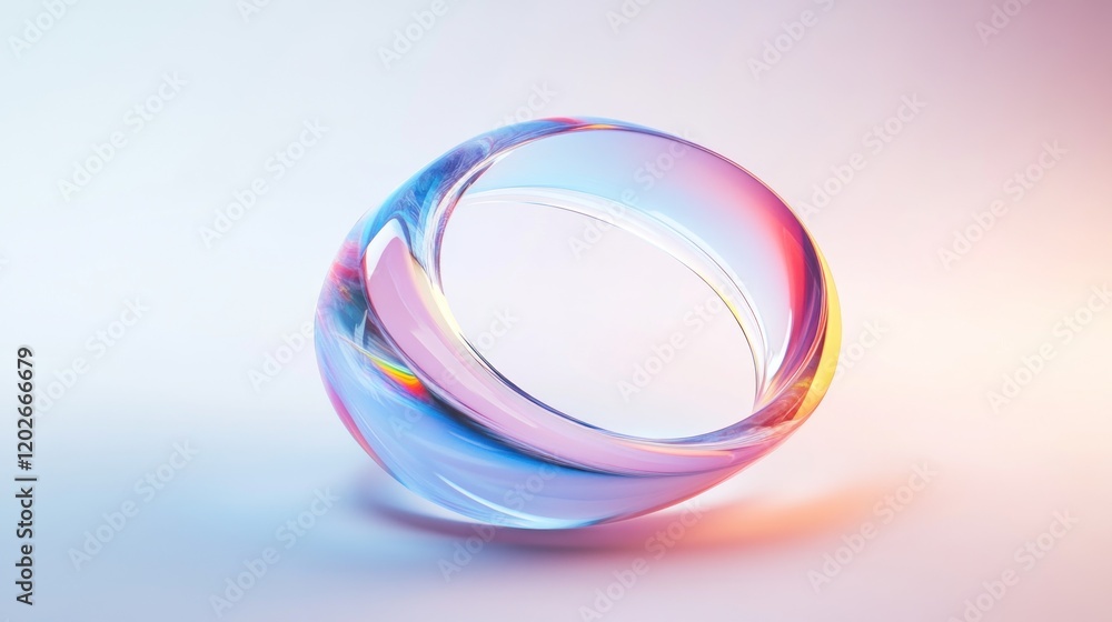 Abstract Glass Ring Abstract Glass Ring