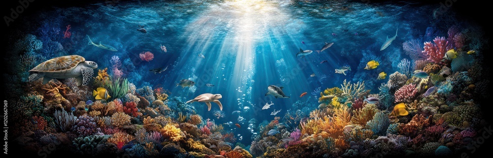 Life Beneath the Waves: A Dynamic and Engaging Underwater Ecosystem Teeming with Colorful Coral Reefs and Intriguing Sea Creatures Life Beneath the Waves: A Dynamic and Engaging Underwater Ecosystem Teeming with Colorful Coral Reefs and Intriguing Sea Creatures