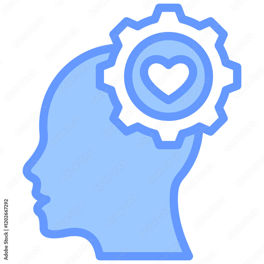Emotional Intelligence Blue Icon Emotional Intelligence Blue Icon