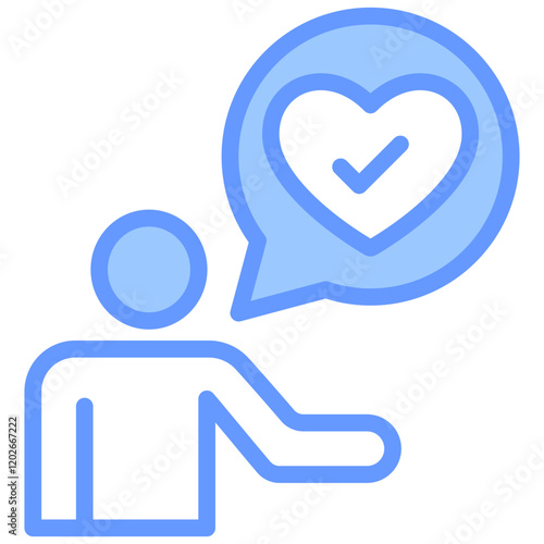 Acceptance Blue Icon