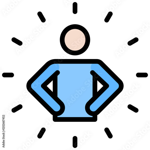 Confidence Outline Color Icon