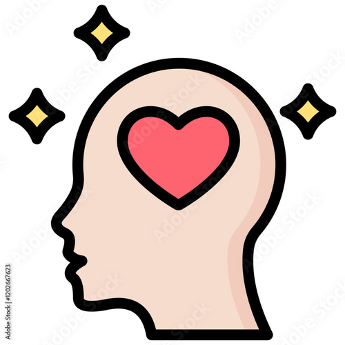 Self Reflection Outline Color Icon