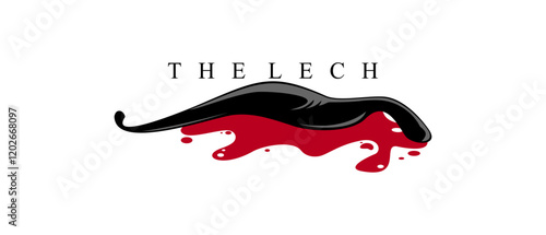 the leech logo design vector