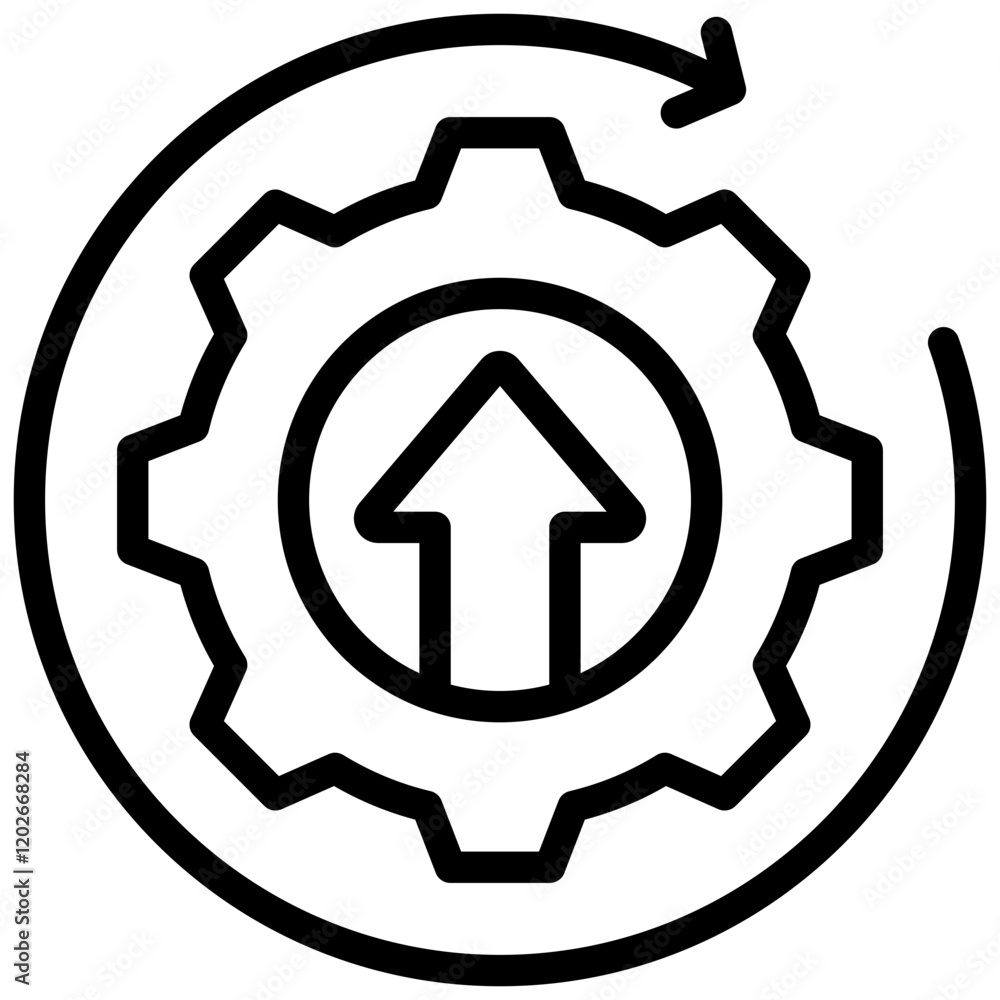 Improvement Outline Icon Improvement Outline Icon