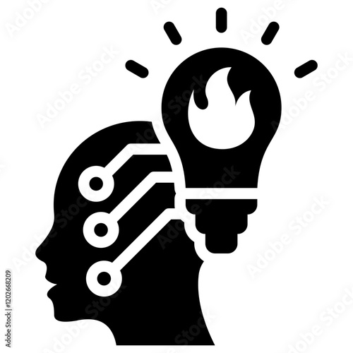Inspiration Glyph Icon