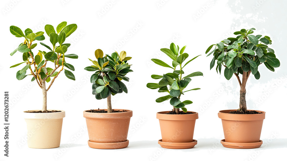 Decorative Indoor Plants in Pots for Home and Office Generative AI Decorative Indoor Plants in Pots for Home and Office Generative AI
