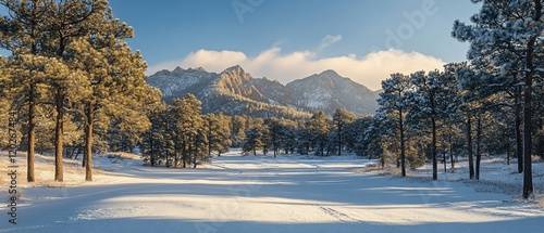 Snowy Winter Mountain Landscape photo