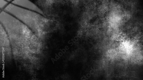 Black and white grunge looping basketball abstract animated background